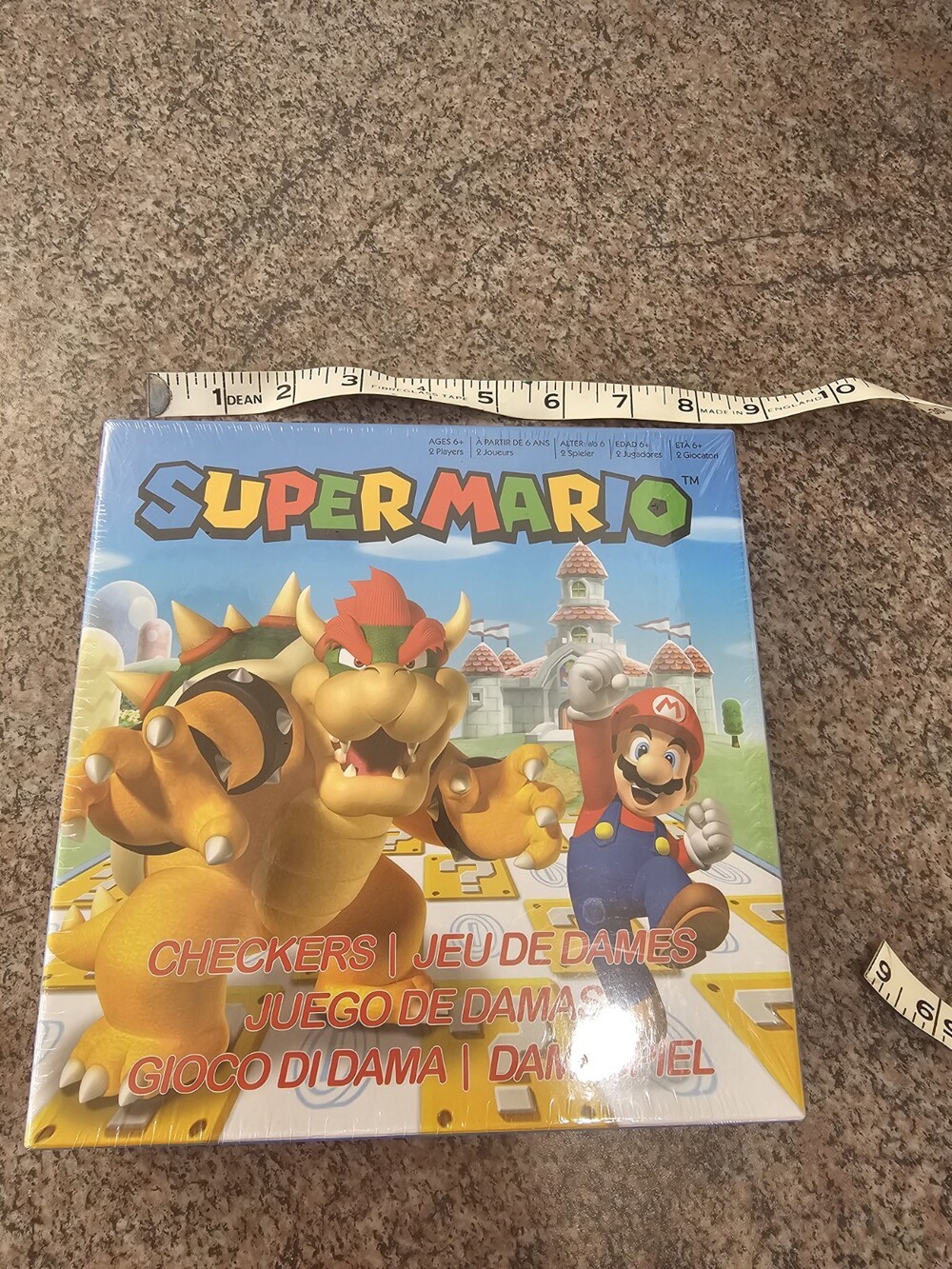 SUPER MARIO CHECKERS (MARIO VS BOWSER) BOARD GAME BRAND NEW - Picture 4 of 5